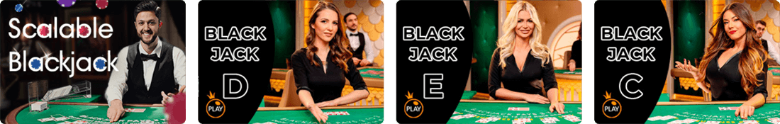 A BoaBoa Casino nagyon sok élő Blackjack változatot kínál 