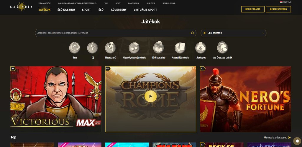 Casinoly. com - Játékok