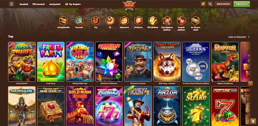 myempire casino bonuses