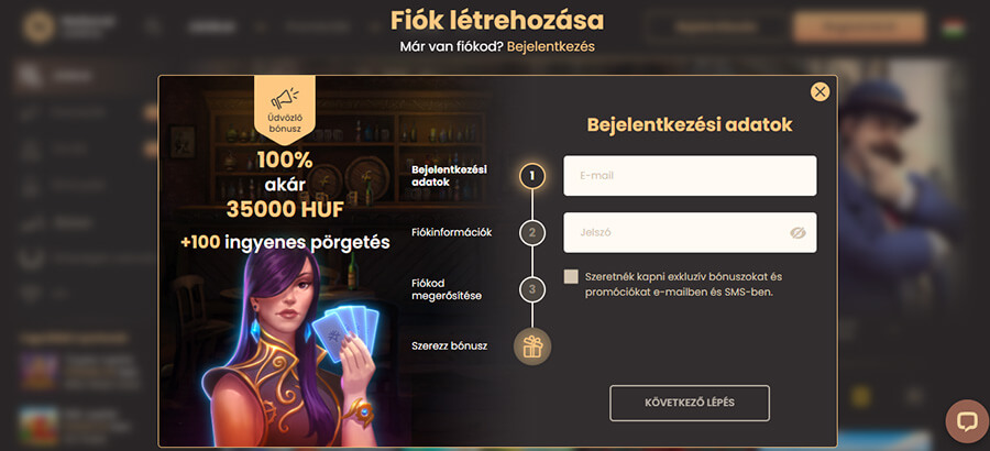 National Casino online regisztráció