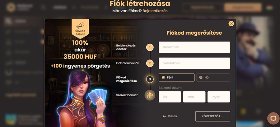 National kaszinó online bejelentkezés