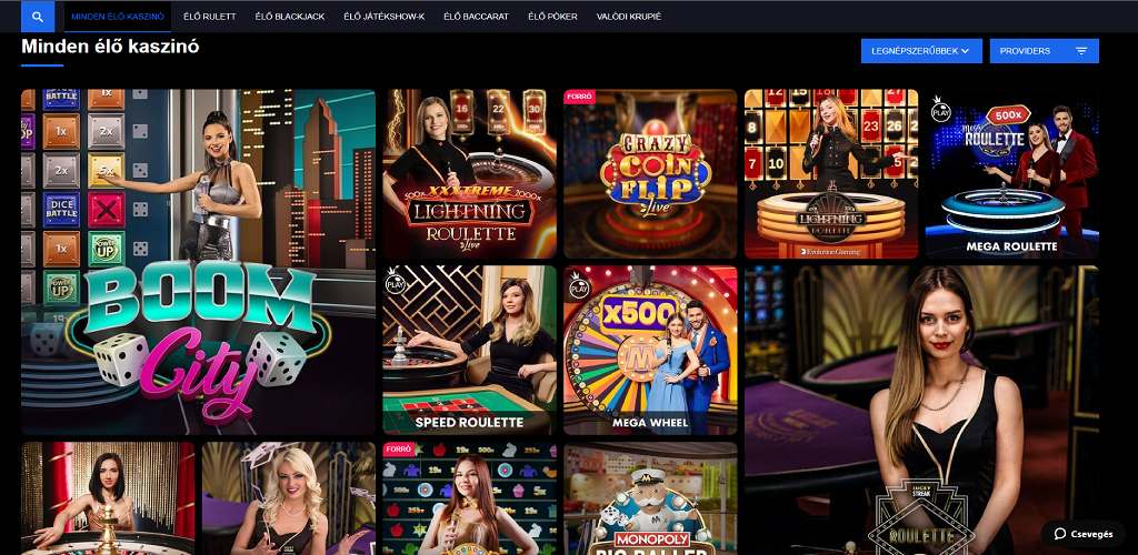 PriBet Casino élő kaszinó
