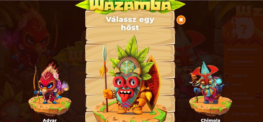 Wazamba Casino regisztráció 2. lépés