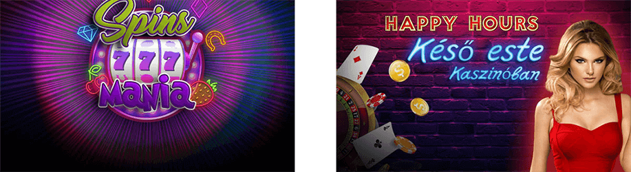 Winmasters kaszinó promóciók - Spins Mania és Happy Hours